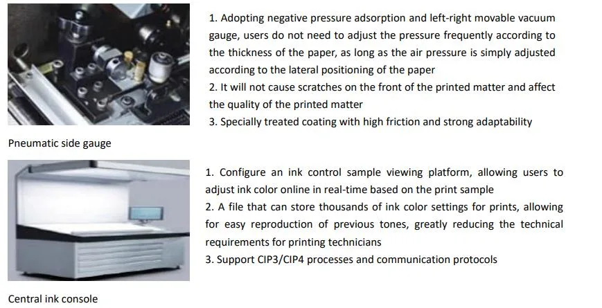 Macchina ad alta velocità automatica di stampa offset di quattro colori