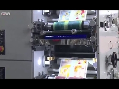 Macchina da stampa etichette UV Flexo 310mm con stazione di fustellatura