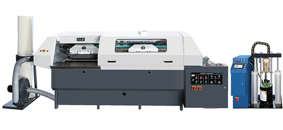 Macchina di legatura di libri ad alta velocità a 4 pinze PUR con regolazione automatica e controller PLC