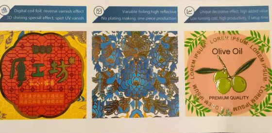 Rotolo di Digital per rotolare la stagnola della stampatrice dell'etichetta che timbra potenziamento della vernice