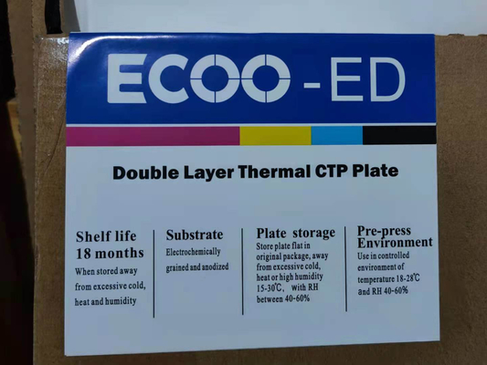 Resistente ai prodotti chimici del piatto CTP termico a doppio strato di lunghe tirature per la stampa offset