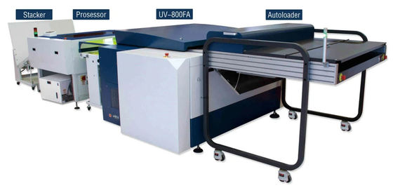 Macchina automatica per la produzione di lastre termiche CTP con sistema di imaging a 32 canali, risoluzione 2400 dpi e 16 lastre all'ora