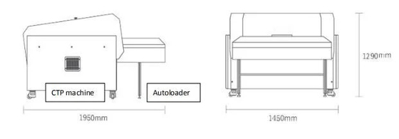 Macchina per la lavorazione di piastre completamente automatica CTP termica con sistema di foratura integrato