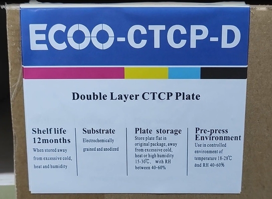 Placca di stampa offset convenzionale doppio strato CTCP Placca resistente agli inchiostri UV