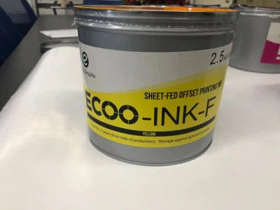 ECOO-INK-F Inchiostro di stampa offset a base di solvente rosso con durata di conservazione di 3 anni in 1 o 2,5 kg/scatola e 6 scatole/scatola