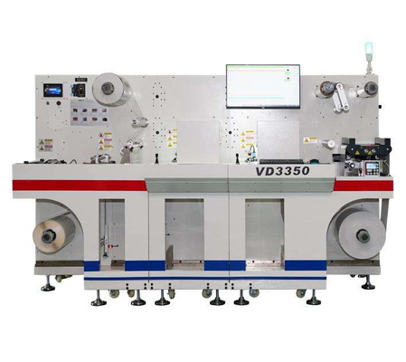 Due stazioni All-in-one finisher etichetta digitale macchina di taglio a fuso