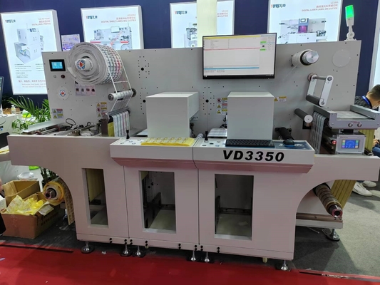 Macchina di taglio di etichette digitali a rotolamento con opzione di laminazione 27 M/min