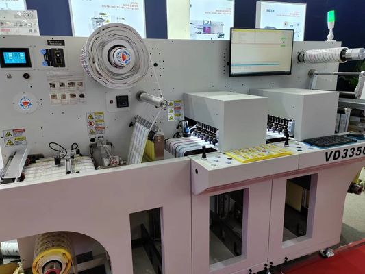 Fustellatrice laser digitale rotolo-foglio con velocità di taglio max 27 m/min e larghezza etichetta max 330 mm