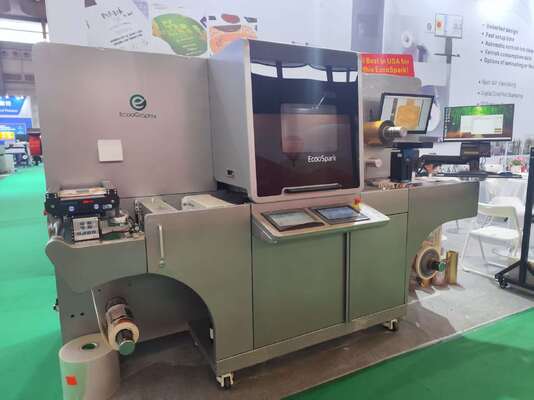 EcooSpark Etichetta digitale UV Vernice Stampa e stampaggio a foglio con stampa braille