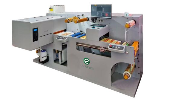 Ecoo IQ-330 Digital Custom Label Printing and Cutting Machine (macchina digitale per stampare e tagliare etichette personalizzate)