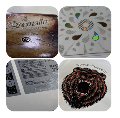 Stampa digitale a getto d'inchiostro con stampo in foglio UV con vernice massima velocità di stampa di 50 m/min per l'abbellimento delle etichette