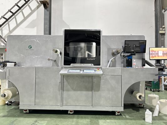Stampa digitale a getto d'inchiostro con stampo in foglio UV con vernice massima velocità di stampa di 50 m/min per l'abbellimento delle etichette