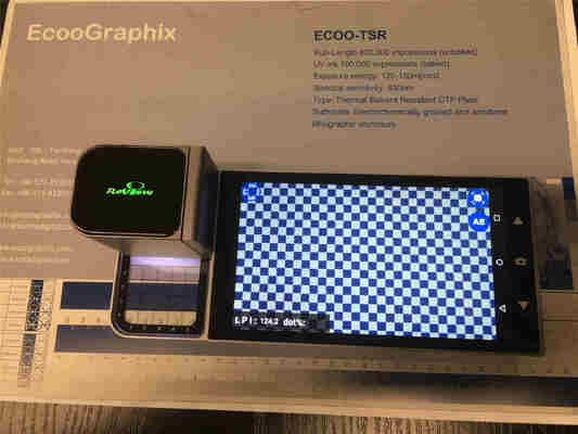 RePlate CTP densitometro per lastre con schermo touch LCD ad alta definizione 720p