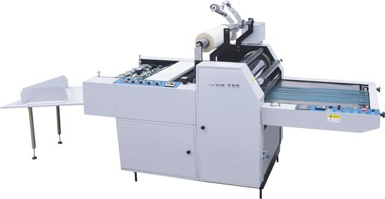 Laminatrice semiautomatica per film termico in cartone per copertine di libri A2
