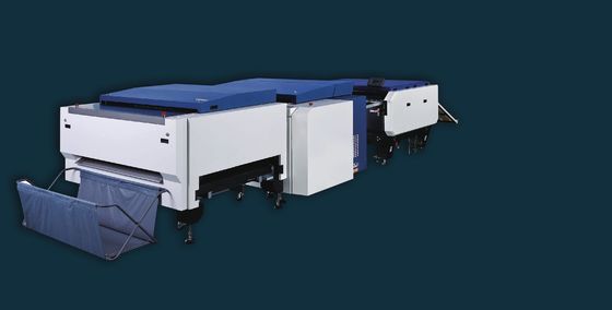 Il piatto che alimenta a 2400 Dpi la singola cassetta precomprime la produzione della linea