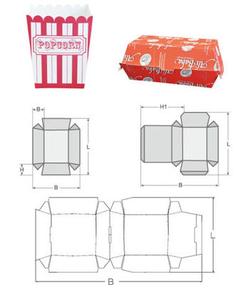 Alimenti a rapida preparazione 200pcs/a senso unico Min Box Erecting Machine