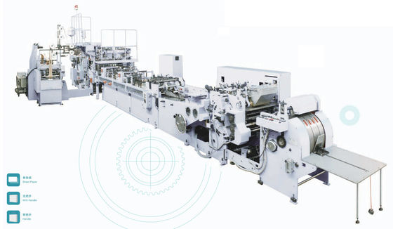 macchina di rattoppatura di 34kw 70bags/Min Bottom Bag Window Box