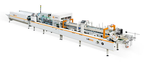Cartone del contenitore di carta di 6 bobinatoi a cono che piega incollando macchina 5000shipping e trattare