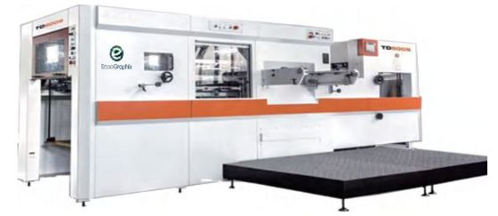 stagnola automatica di 800x580mm che timbra macchina tagliante con la spogliatura