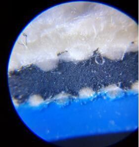 3 terra del micro del tessuto 1.7mm della piega che stampa coperta di gomma