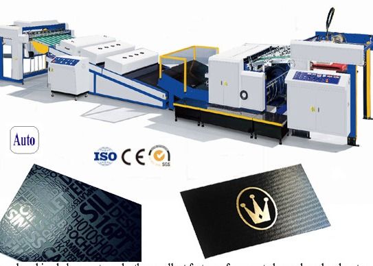 Macchina per rivestimento complessivo e a punto di verniciatura UV a base d'acqua per cartone