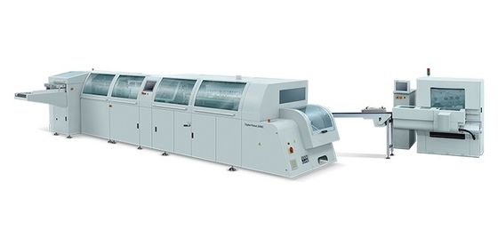 Macchina di rilegatura senza cuciture del libro di flusso di lavoro di 1600 Cycles/H con 4 morsetti