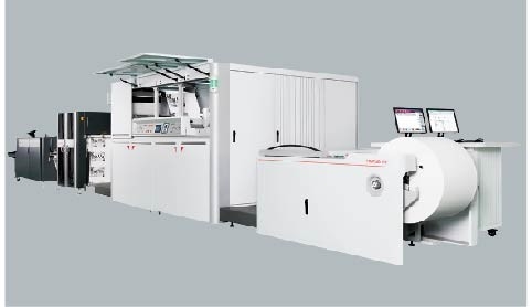 Stampa a getto d'inchiostro digitale larghezza 540 mm 600dpi*1200dpi 100m/min