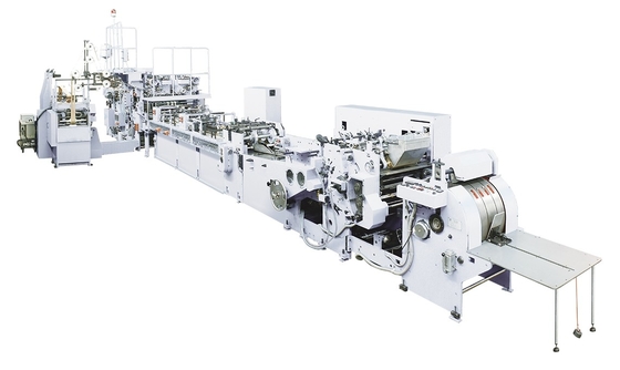 Macchina automatica per la produzione di sacchetti a fondo quadrato di carta ad alta velocità